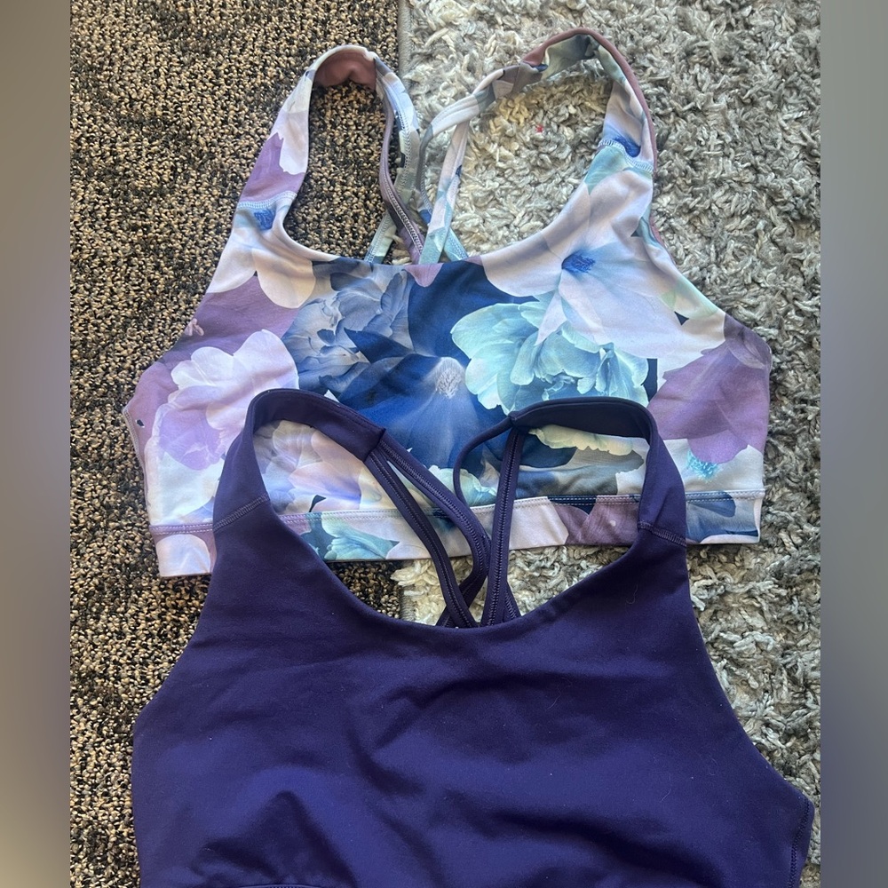 Two Purple Interchangeable Athletic Sets